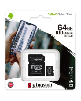 Carte SD Kingston CANVAS Select Plus 64GB – Classe 10