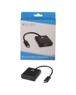 V7 Adaptateur vidéo USB-C mâle vers HDMI femelle, noir